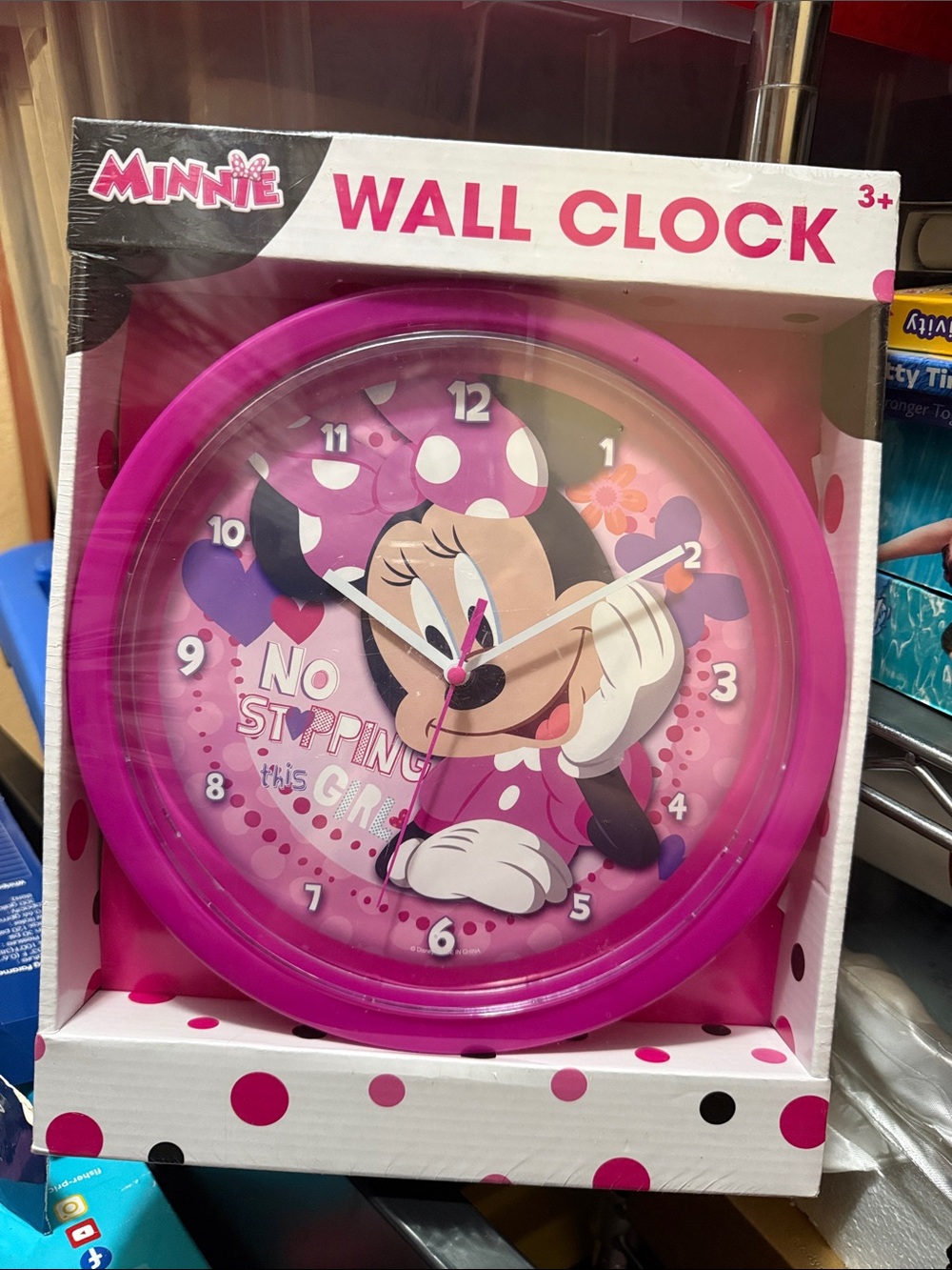 Pink Wall Clock -